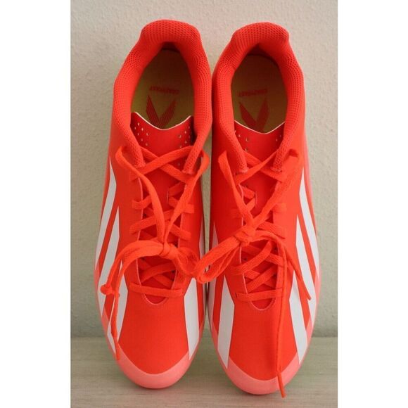 Adidas x CrazyFast Club Mens 9 Womens 10 Solar Red Flexible Ground Soccer Cleats - Picture 5 of 9